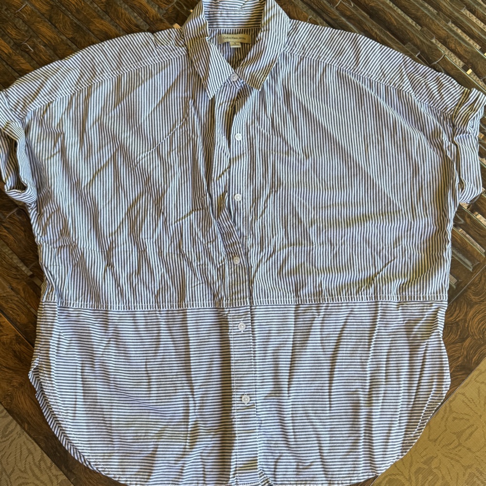 Women’s Striped Button-Down Shirt